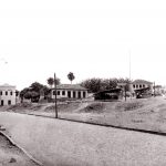 Foto antiga da Praça Dr. Lund