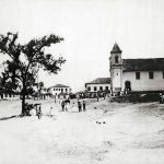 Foto antiga da Praça Dr. Lund